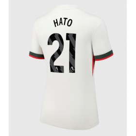 Dámské fotbalový oblečení Chelsea Jorrel Hato #21 Venkovní košile 2025-26 Krátkým Rukávem